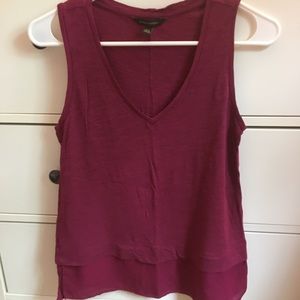 Banana Republic XS Raspberry Sleeveless Tank